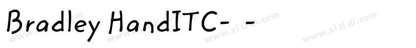 Bradley HandITC-常规字体转换
